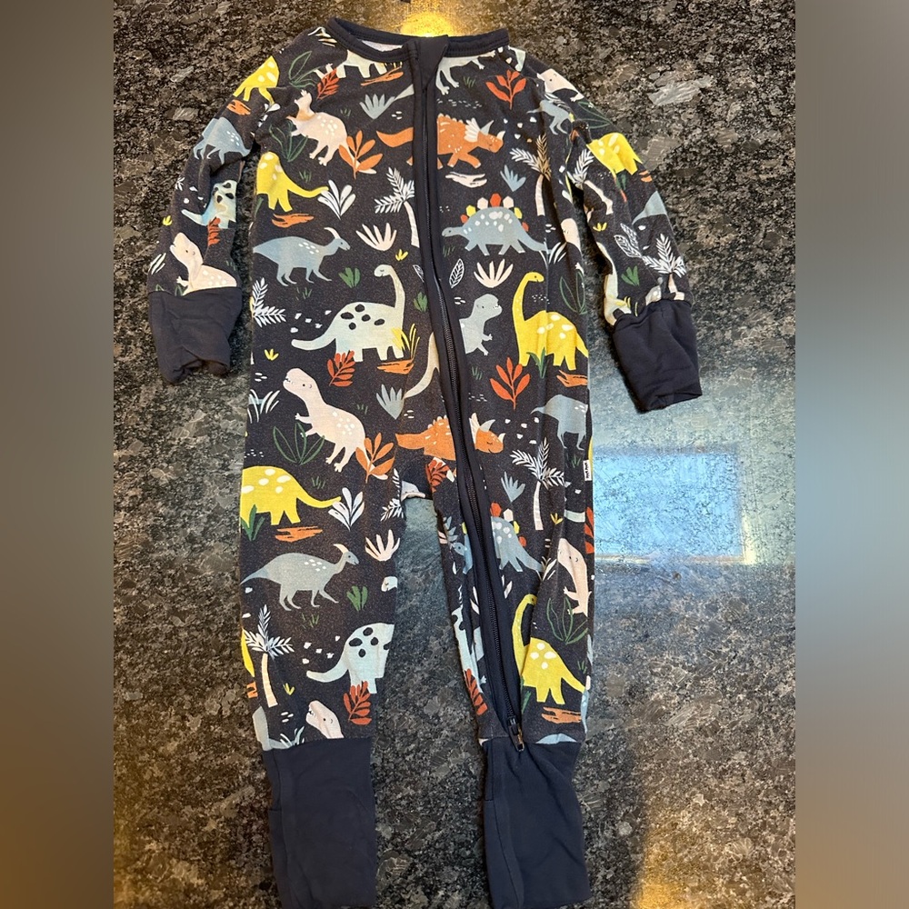 Little Sleepies Jurassic Jungle Zippy 3-6m